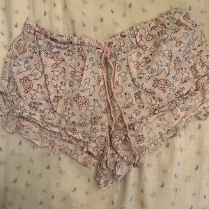 Micro poodle pajama shorts